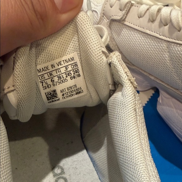 Adidas Cream and White Falcon Sneakers - Picture 3 of 4